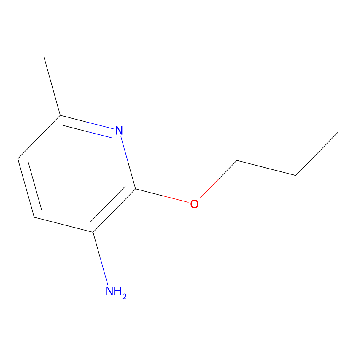6-Methyl-2-propoxypyridin-3-amine molecular structure, CAS 1514182-13-8