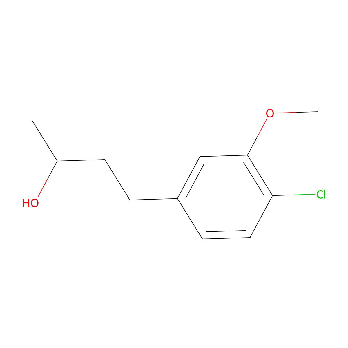 4-(4-Chloro-3-methoxyphenyl)butan-2-ol molecular structure, CAS 1514193-25-9