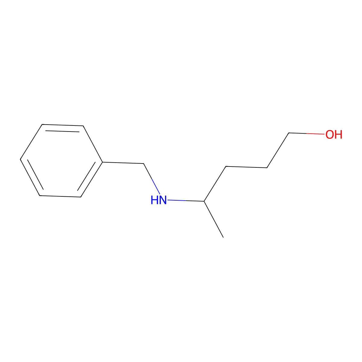 4-(Benzylamino)pentan-1-ol molecular structure, CAS 1514217-60-7