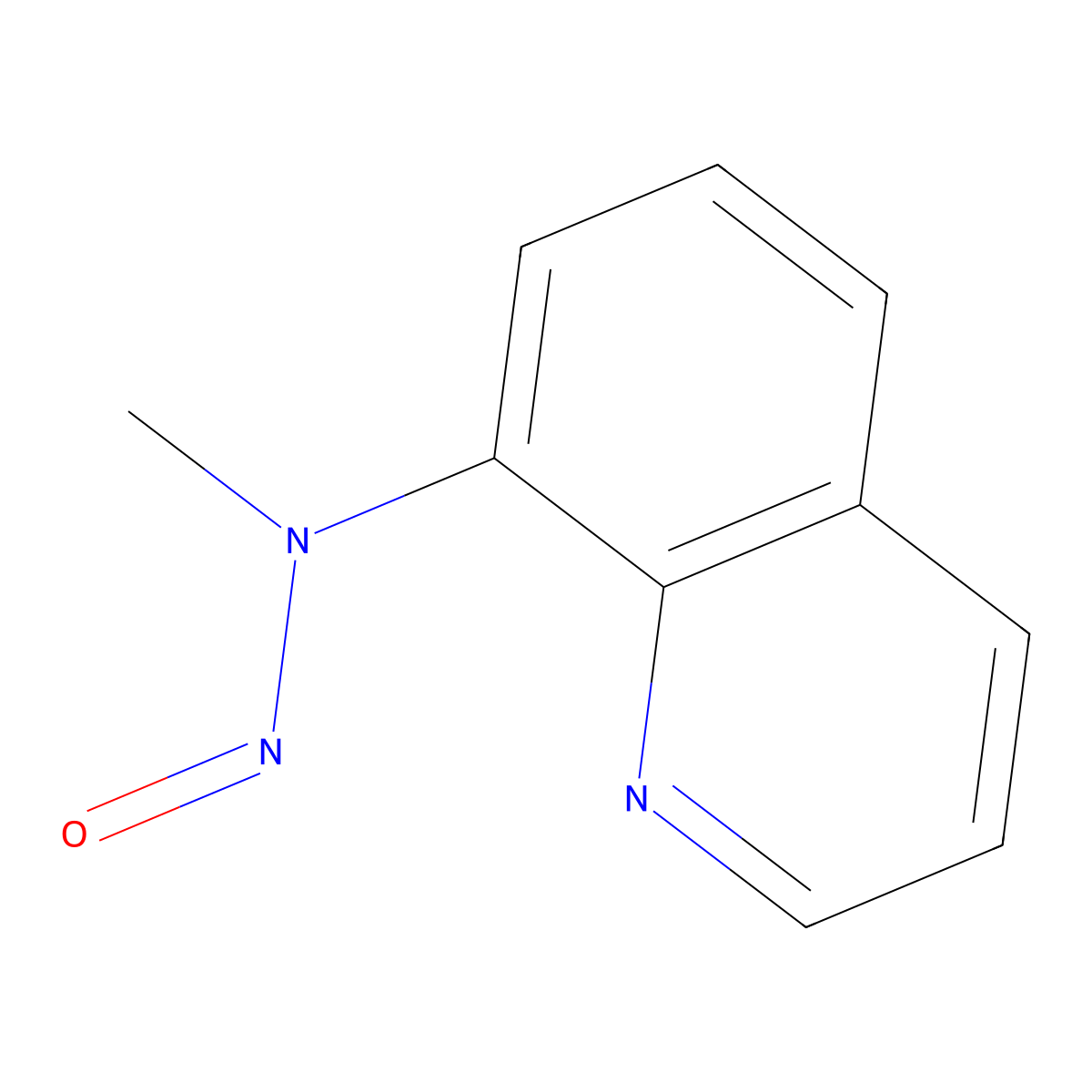 8-Quinolinamine, N-methyl-N-nitroso- molecular structure, CAS 15143-01-8