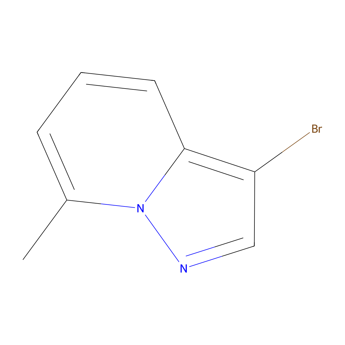 3-Bromo-7-methylpyrazolo[1,5-a]pyridine molecular structure, CAS 1514303-65-1