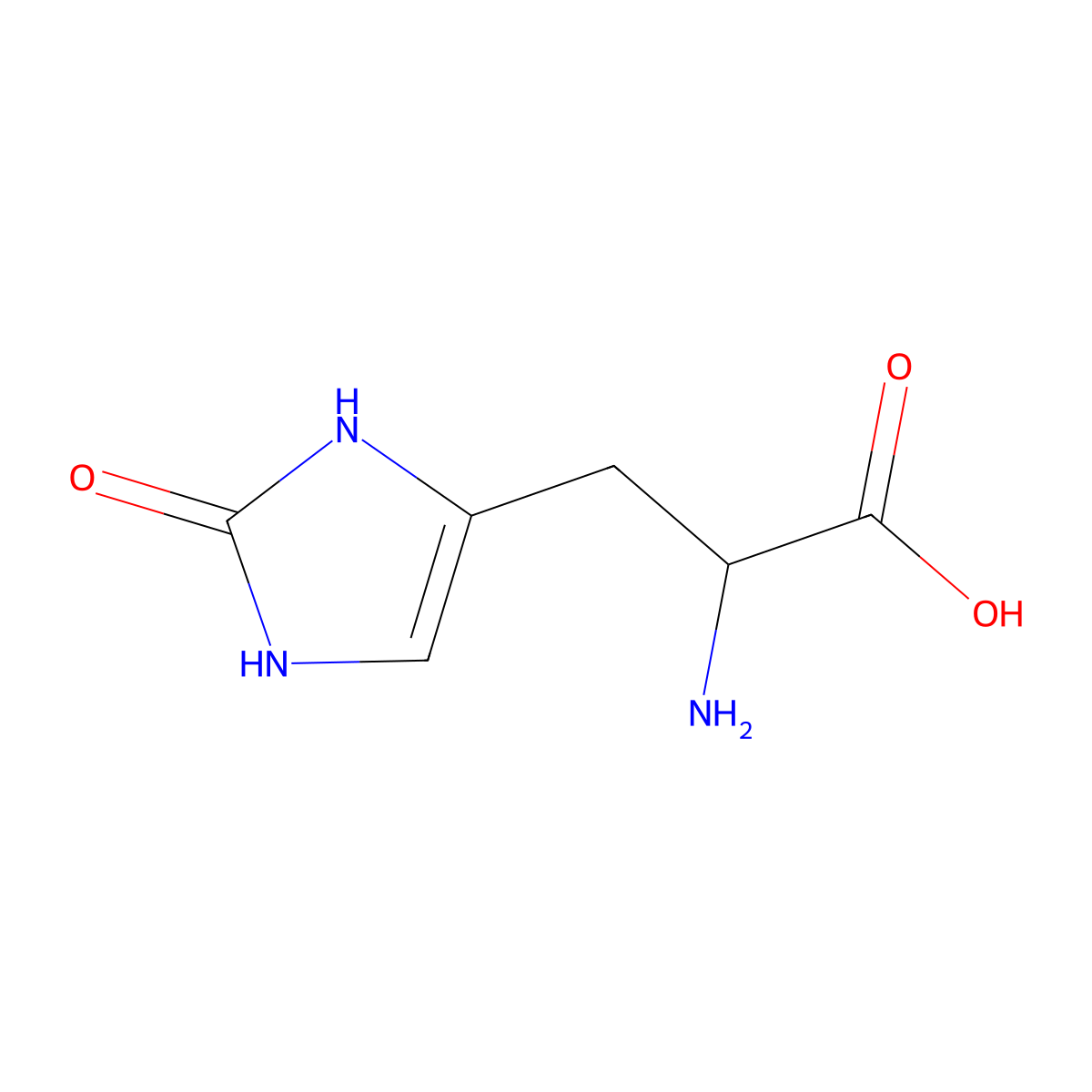 2-Oxohistidine molecular structure, CAS 151436-49-6