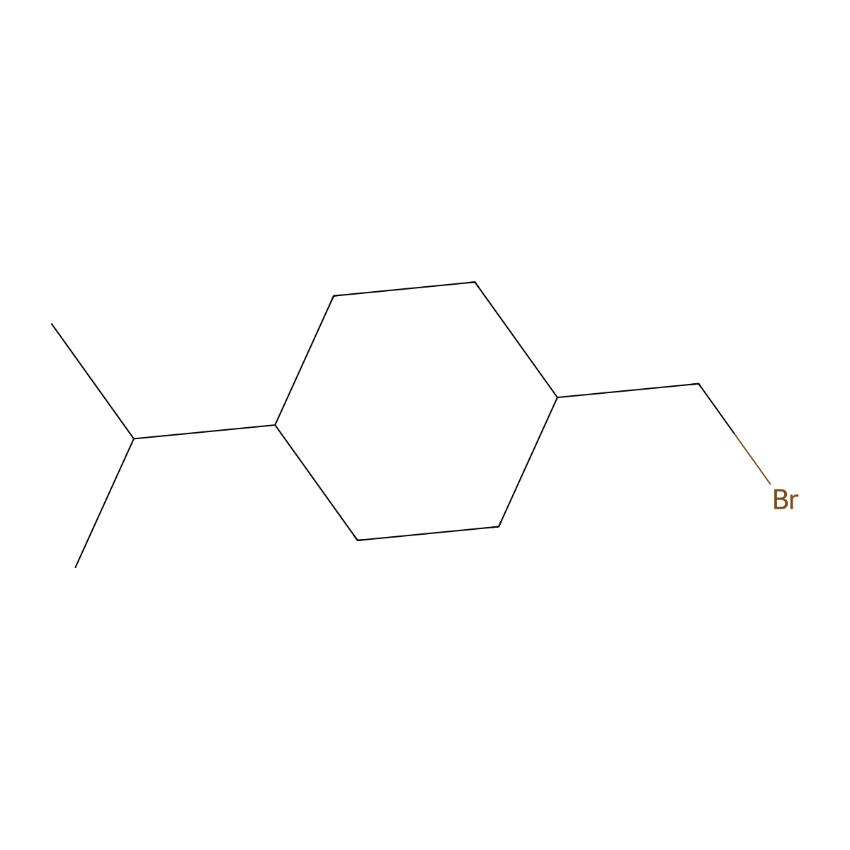 1-(Bromomethyl)-4-(propan-2-yl)cyclohexane molecular structure, CAS 1514363-64-4