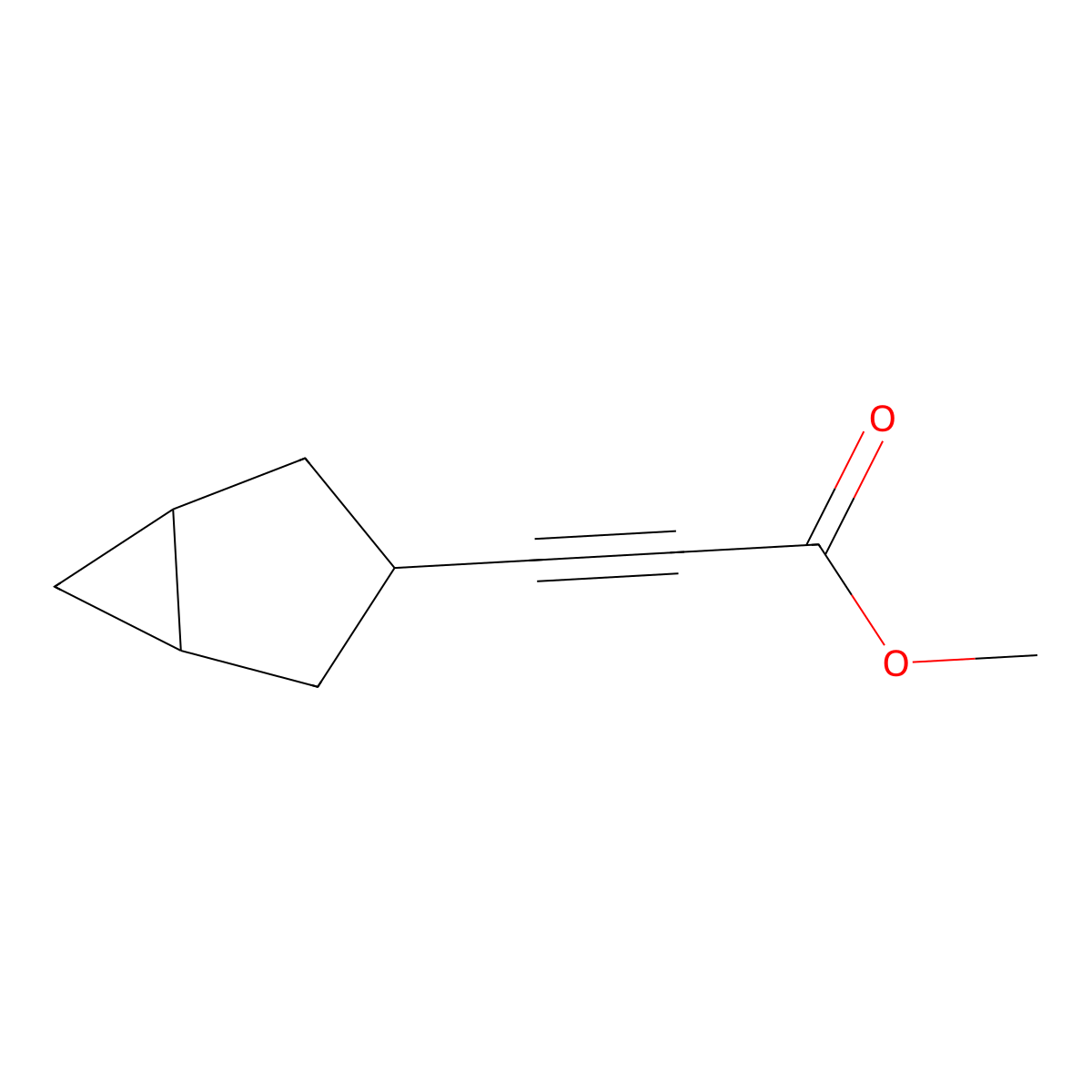 Methyl 3-{bicyclo[3.1.0]hexan-3-yl}prop-2-ynoate molecular structure, CAS 1514366-25-6