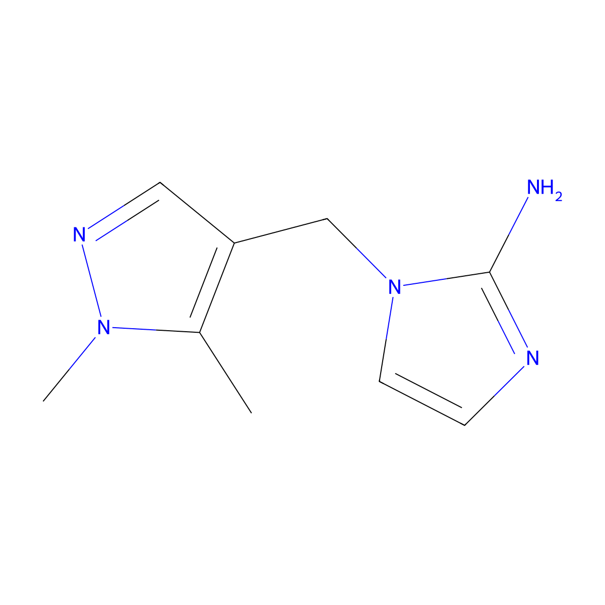 1-[(1,5-Dimethyl-1H-pyrazol-4-YL)methyl]-1H-imidazol-2-amine molecular structure, CAS 1514377-96-8