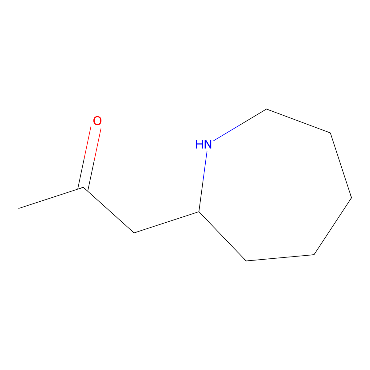 1-(Azepan-2-yl)propan-2-one molecular structure, CAS 1514379-18-0