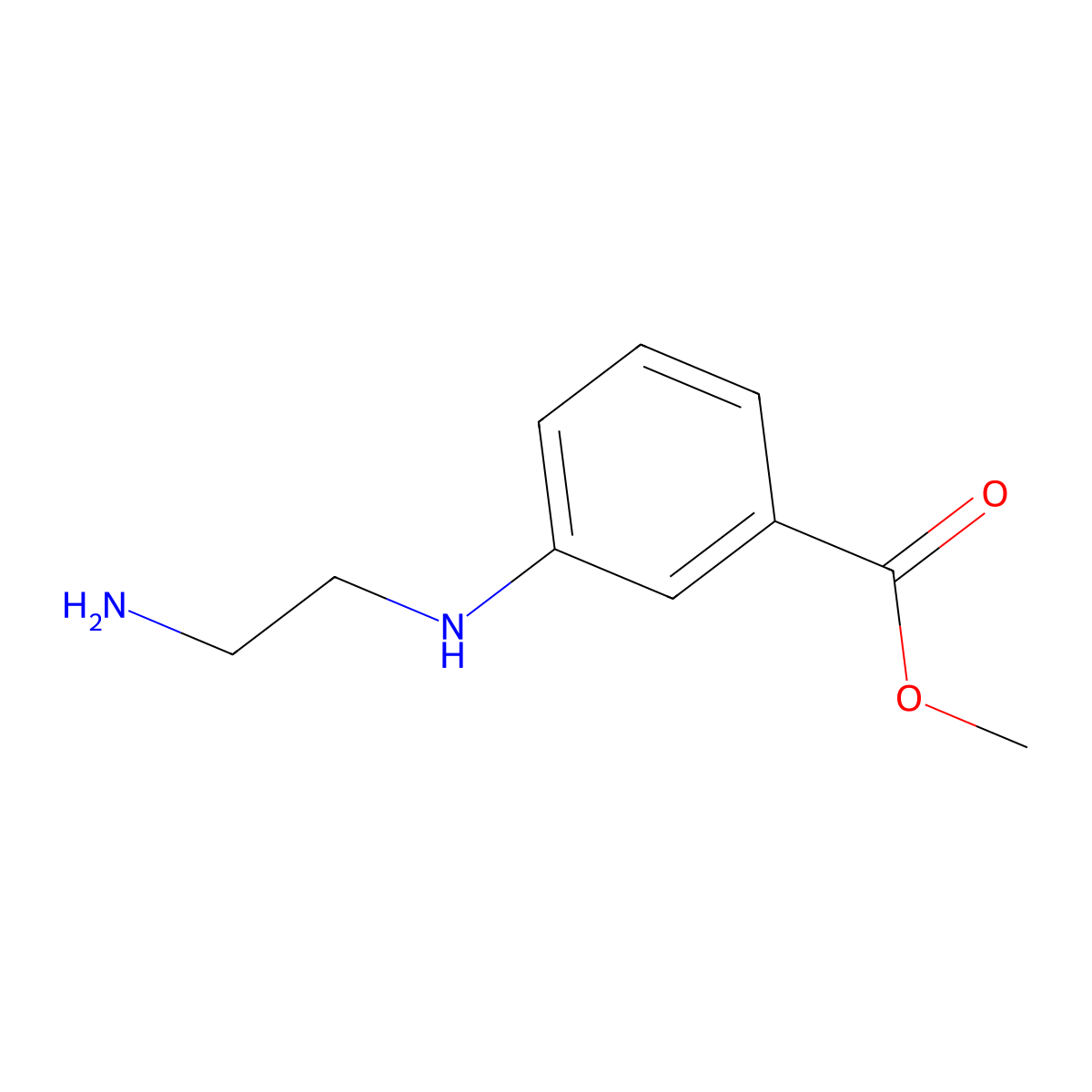 Methyl 3-[(2-aminoethyl)amino]benzoate molecular structure, CAS 1514427-76-9