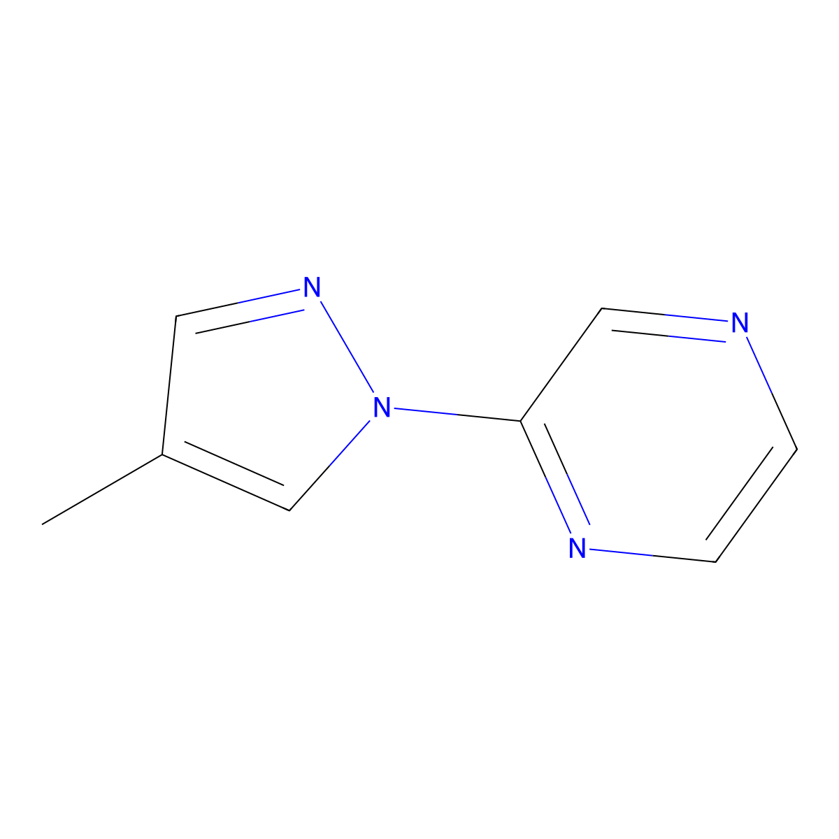 2-(4-Methyl-1h-pyrazol-1-yl)pyrazine molecular structure, CAS 1514443-96-9