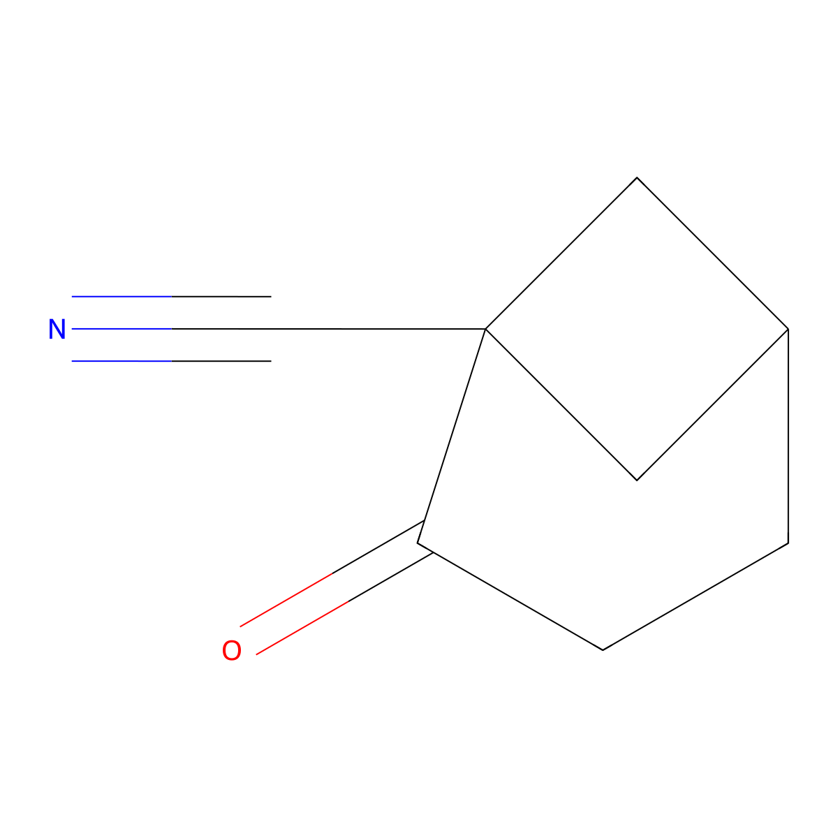 2-Oxobicyclo[3.1.1]heptane-1-carbonitrile molecular structure, CAS 151445-30-6