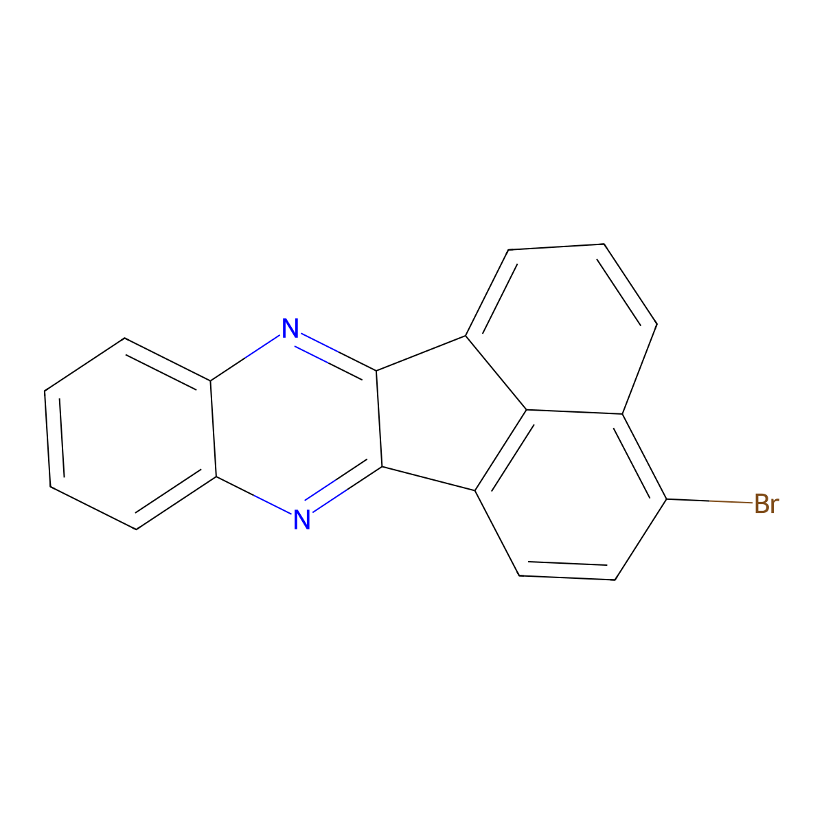 3-Bromo-acenaphtho(1,2-B)quinoxaline molecular structure, CAS 151447-45-9