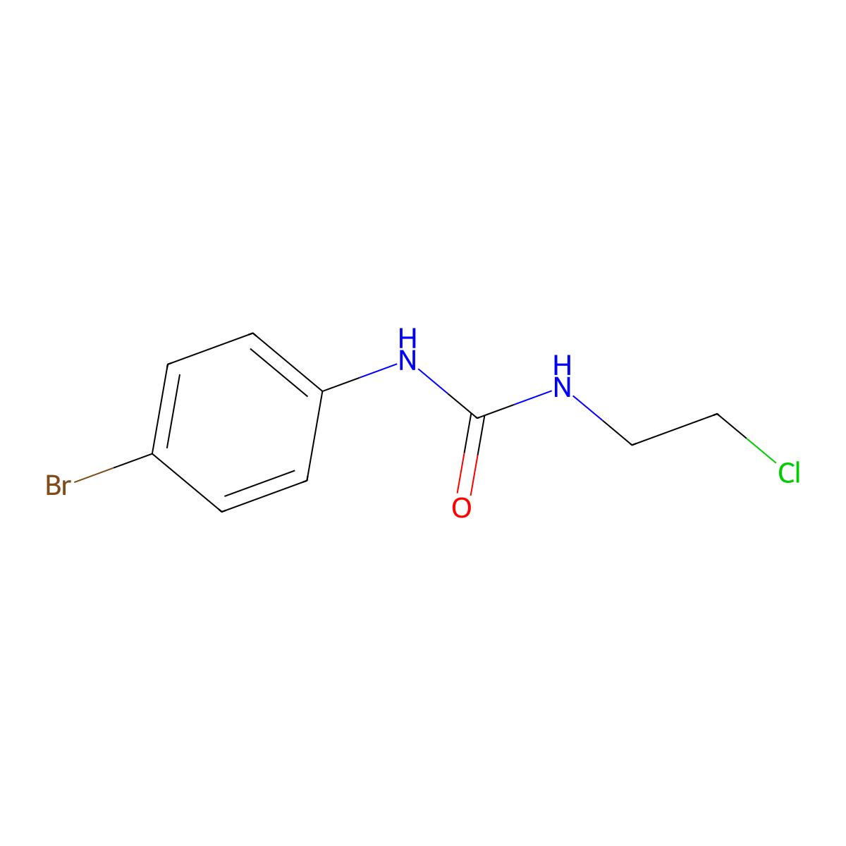 N-(4-Bromophenyl)-N'-(2-chloroethyl)urea molecular structure, CAS 15145-38-7