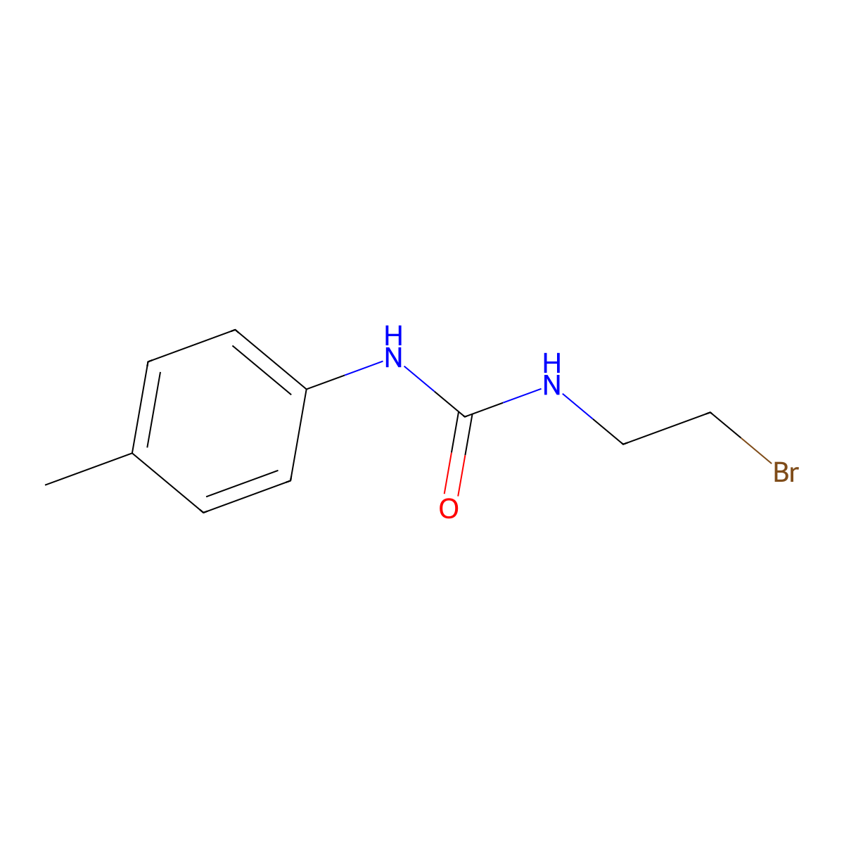 1-(2-Bromoethyl)-3-(4-methylphenyl)urea molecular structure, CAS 15145-44-5