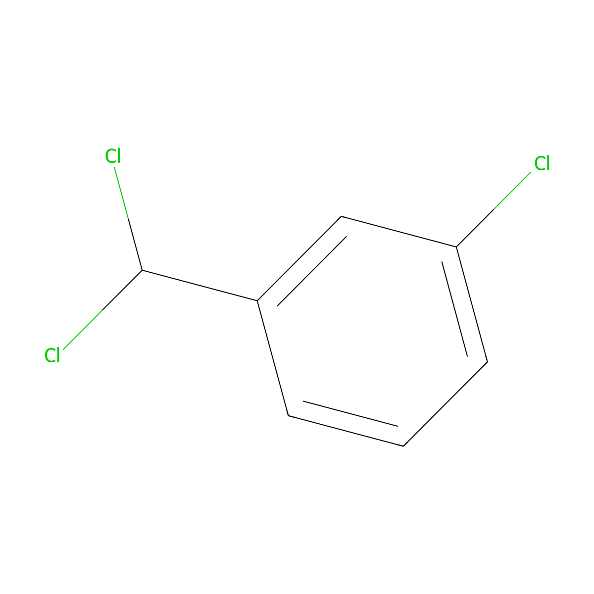1-Chloro-3-(dichloromethyl)benzene molecular structure, CAS 15145-69-4