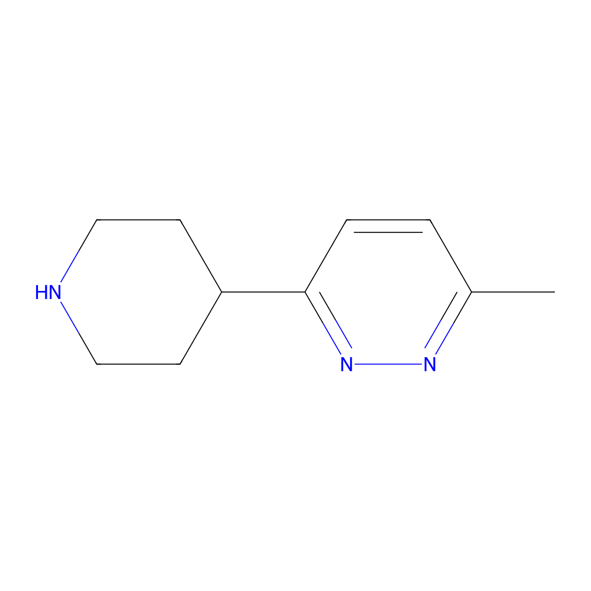 3-Methyl-6-(piperidin-4-yl)pyridazine molecular structure, CAS 1514541-87-7