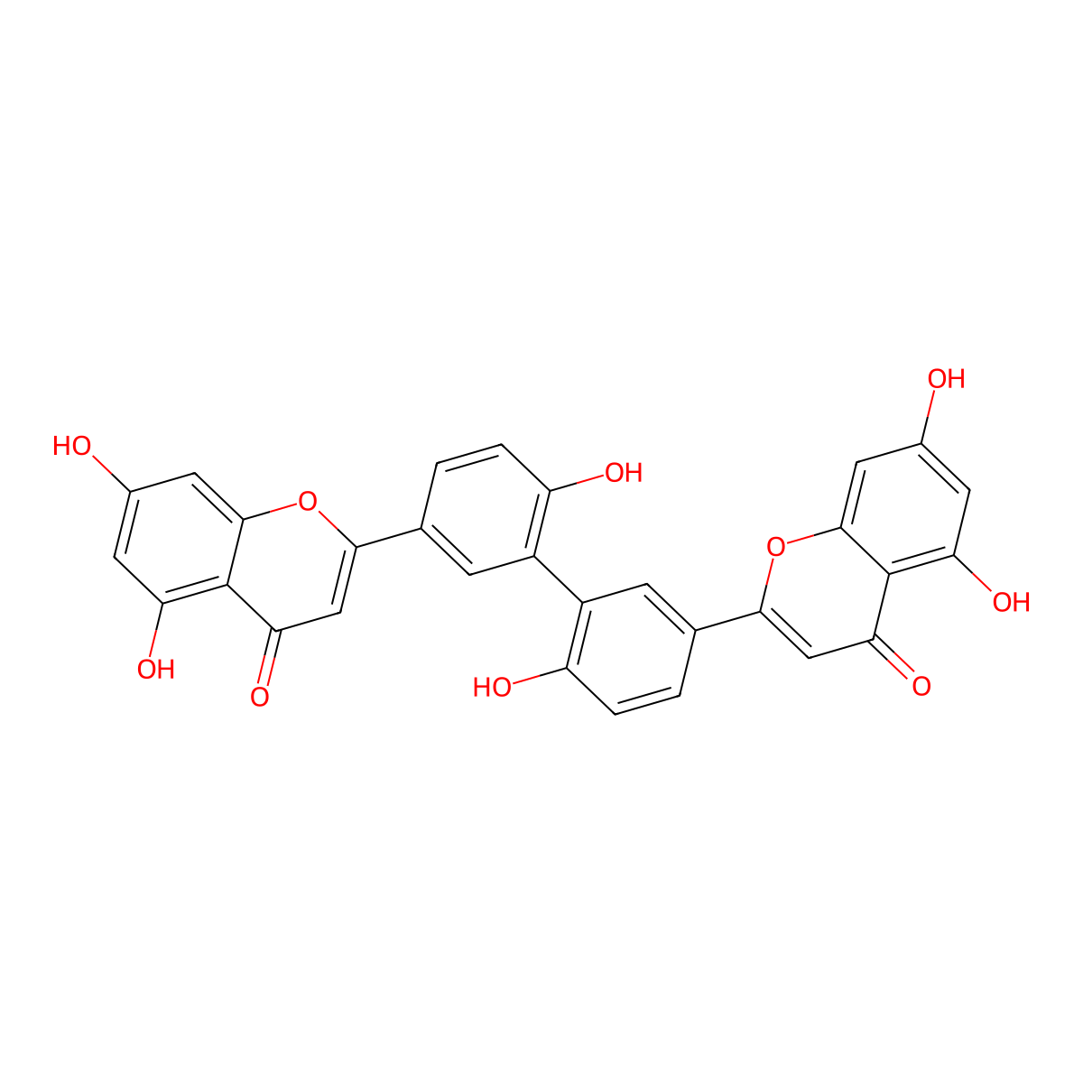 3',3'''-Biapigenin molecular structure, CAS 151455-26-4