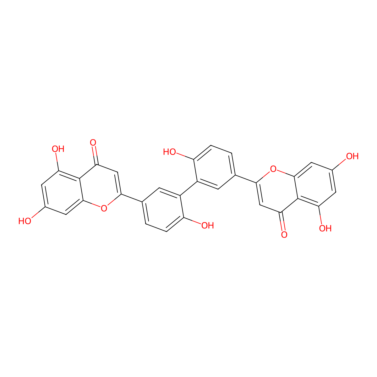 3',3'''-Biapigenin molecular structure, CAS 151455-26-4