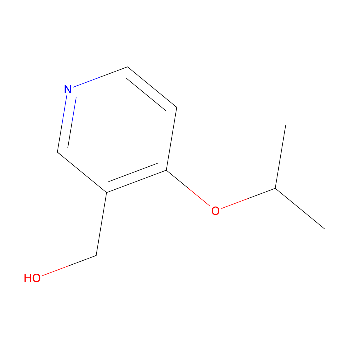 [4-(Propan-2-yloxy)pyridin-3-yl]methanol molecular structure, CAS 1514562-86-7
