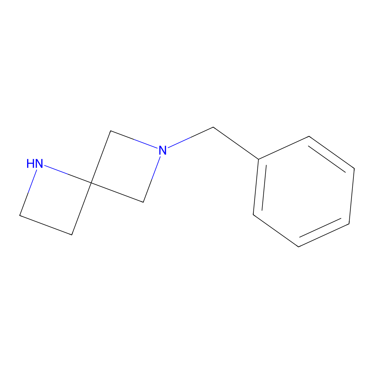 6-Benzyl-1,6-diazaspiro[3.3]heptane molecular structure, CAS 1514564-22-7