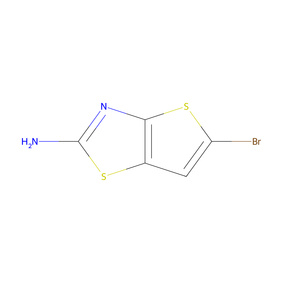 5-Bromothieno[2,3-d]thiazol-2-amine molecular structure, CAS 1514592-14-3