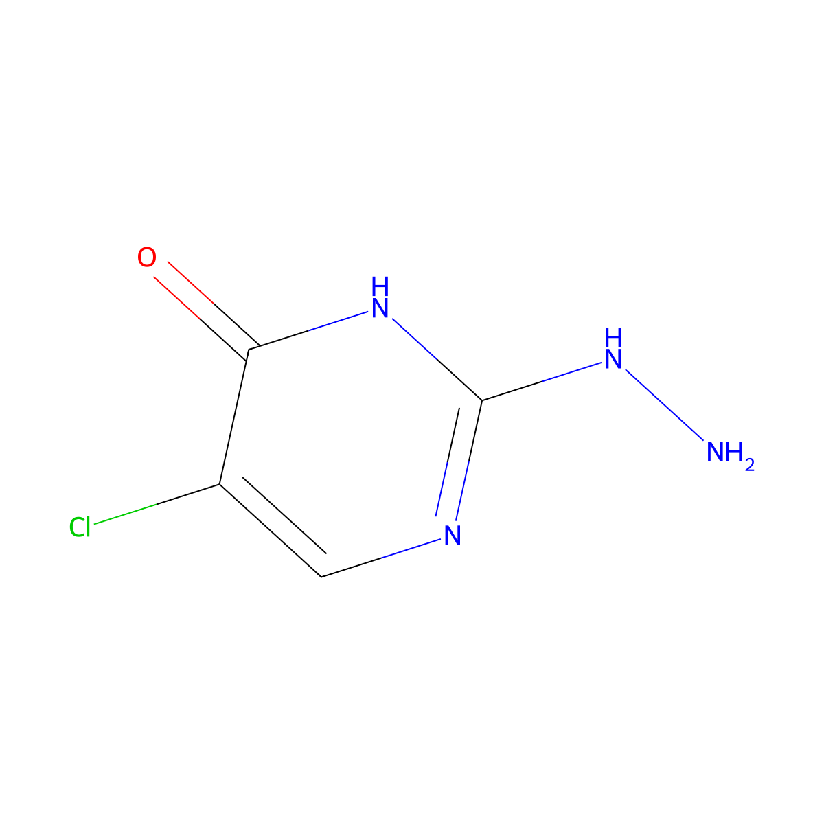 5-Chloro-2-hydrazinylpyrimidin-4-ol molecular structure, CAS 1514597-94-4