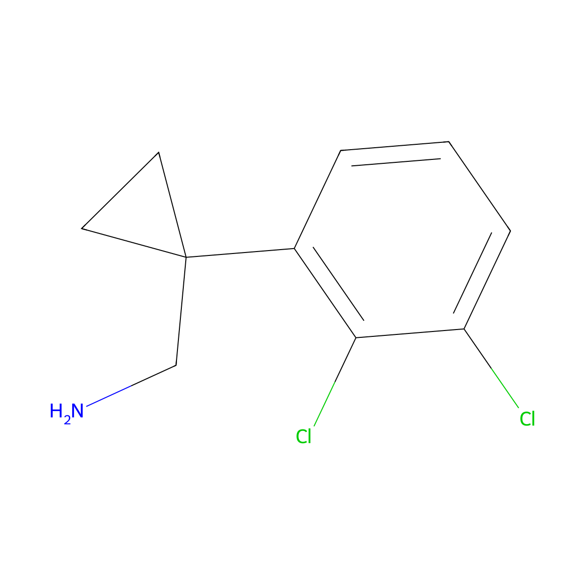1-(2,3-Dichlorophenyl)cyclopropanemethanamine molecular structure, CAS 1514641-85-0