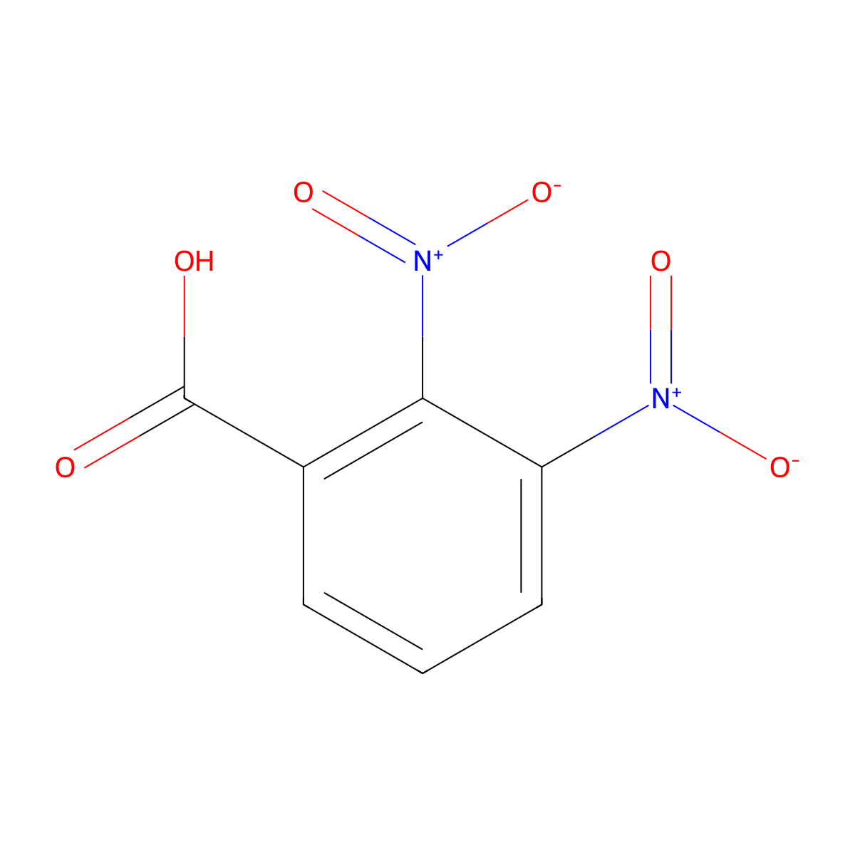 2,3-Dinitrobenzoic acid molecular structure, CAS 15147-64-5