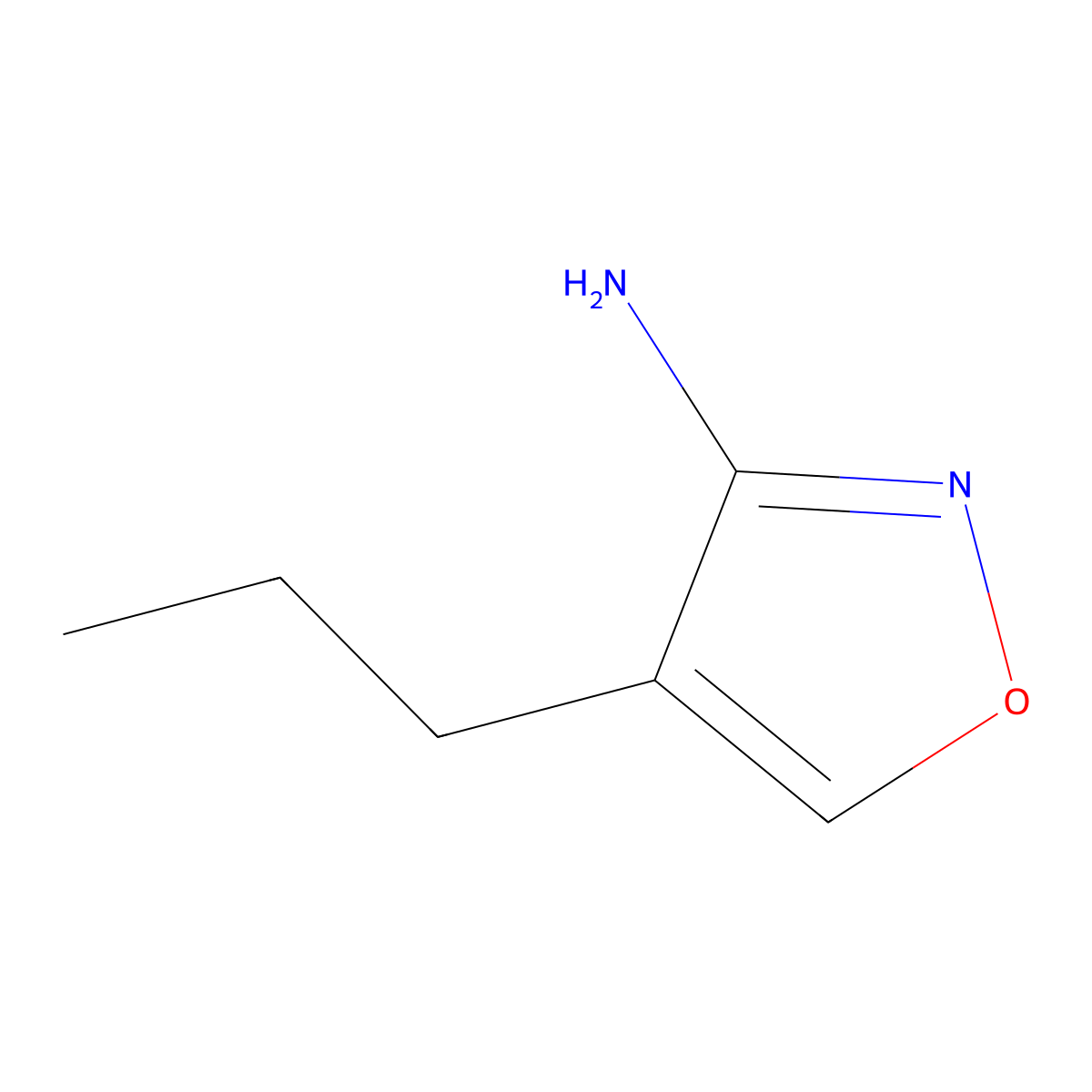4-Propylisoxazol-3-amine molecular structure, CAS 1514704-69-8
