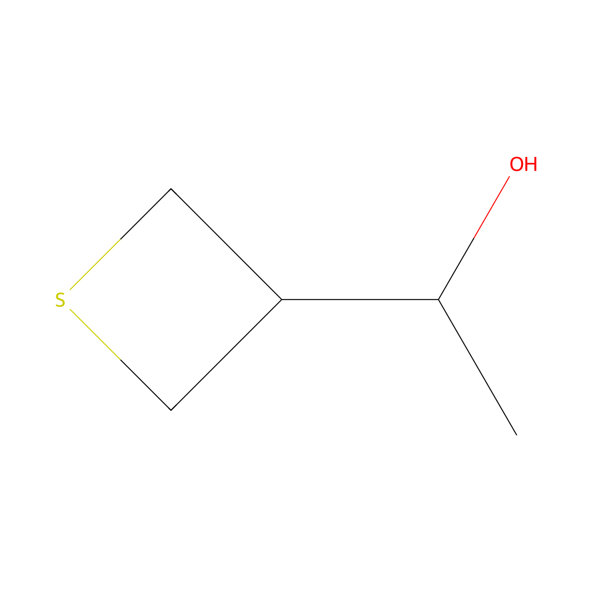 1-(Thietan-3-yl)ethan-1-ol molecular structure, CAS 1514712-47-0