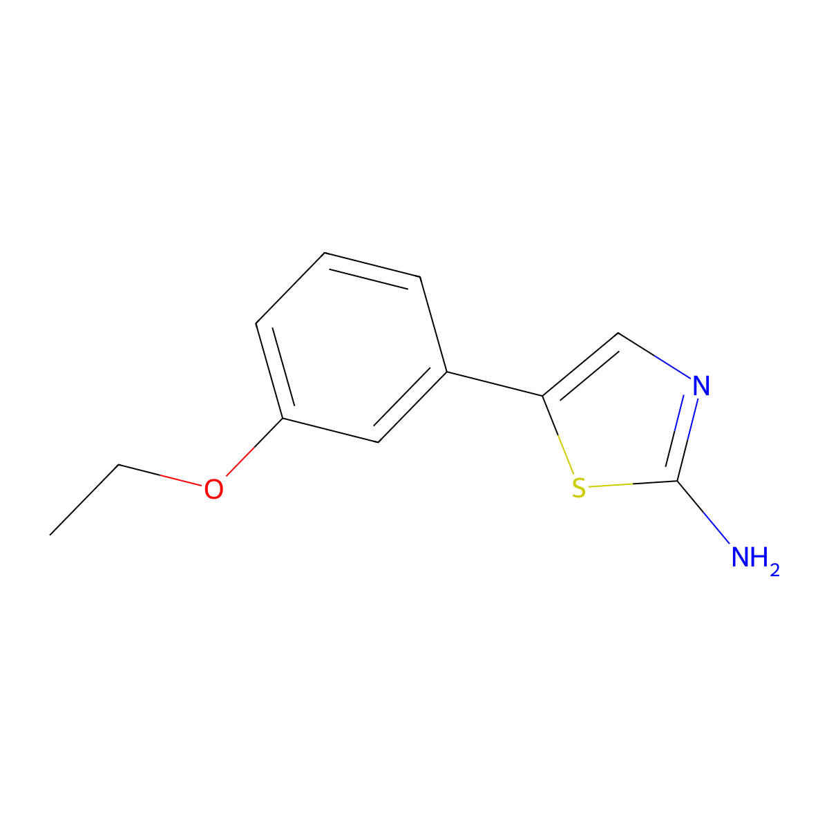 5-(3-Ethoxyphenyl)thiazol-2-amine molecular structure, CAS 1514725-29-1
