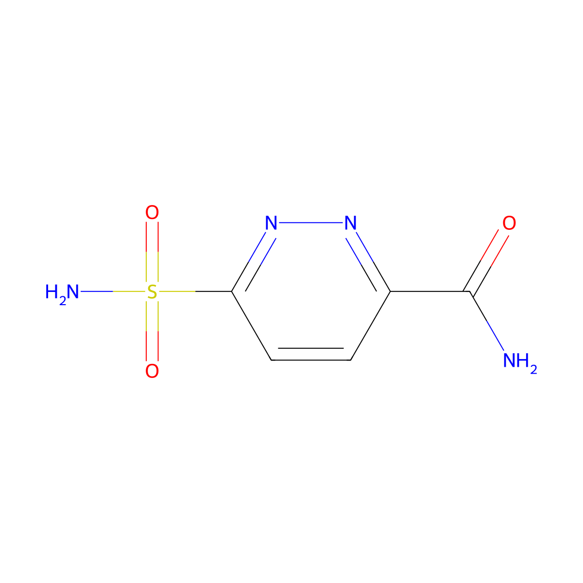 6-Sulfamoylpyridazine-3-carboxamide molecular structure, CAS 1514732-24-1