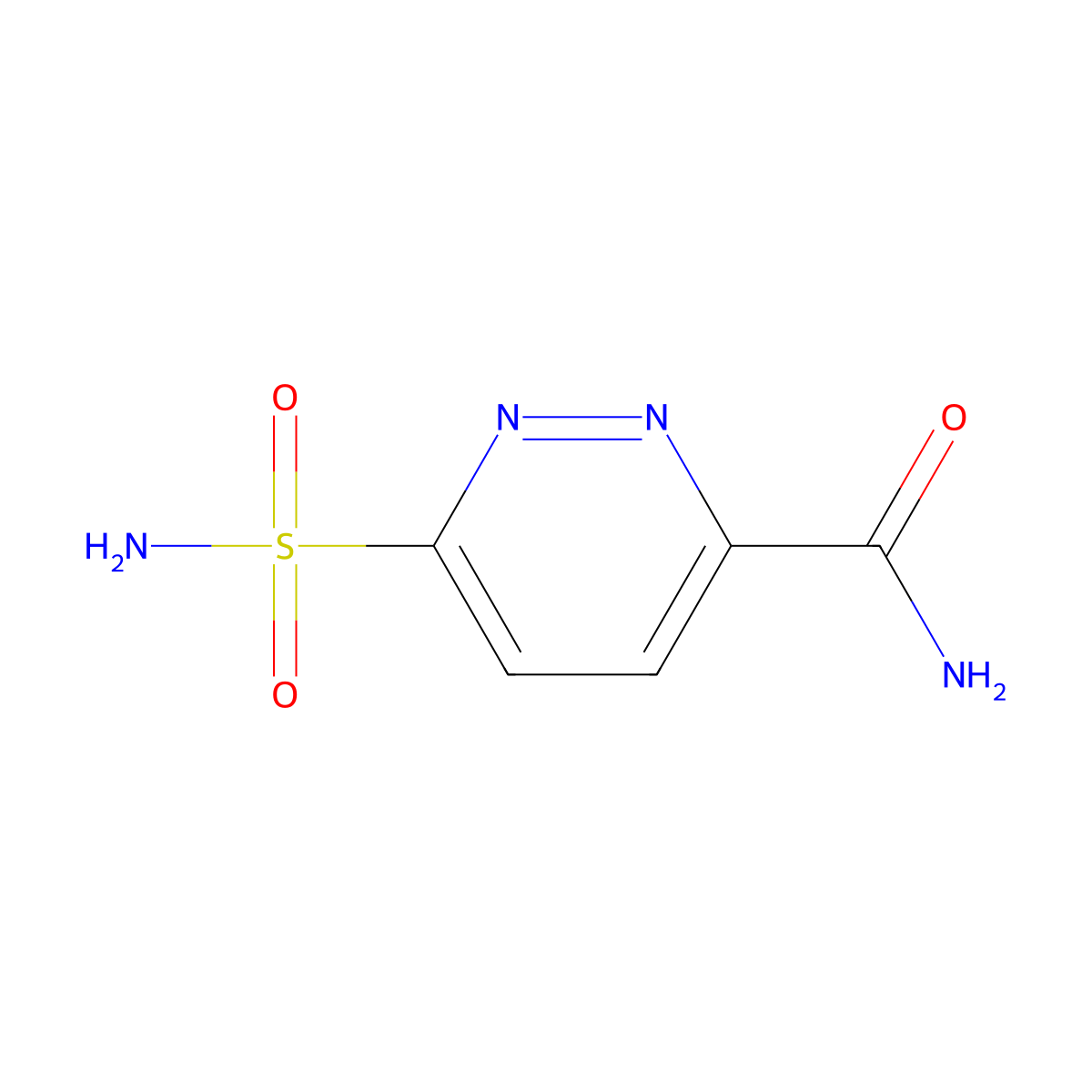 6-Sulfamoylpyridazine-3-carboxamide molecular structure, CAS 1514732-24-1