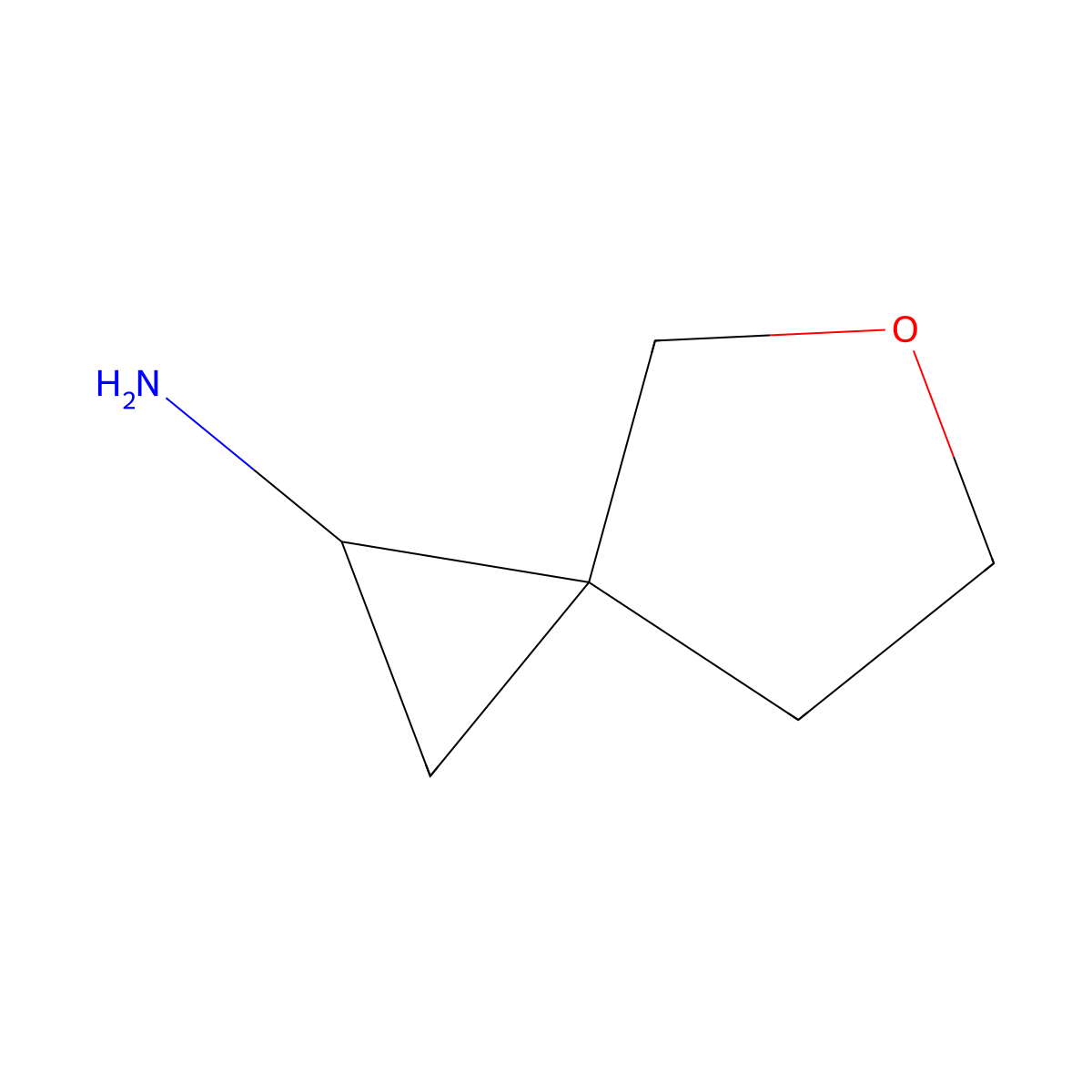 5-Oxaspiro[2.4]heptan-1-amine molecular structure, CAS 1514737-94-0