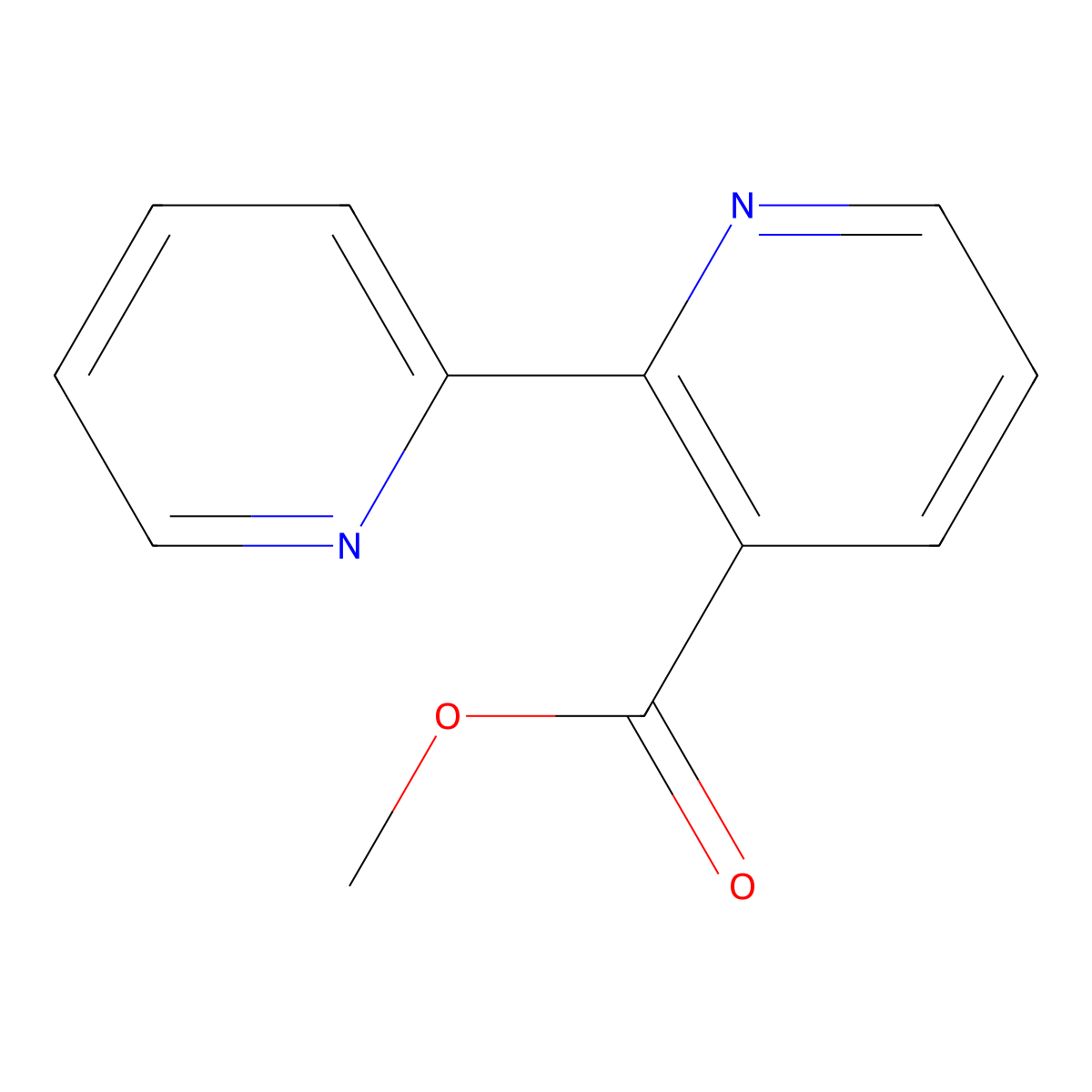Methyl [2,2'-bipyridine]-3-carboxylate molecular structure, CAS 151476-98-1