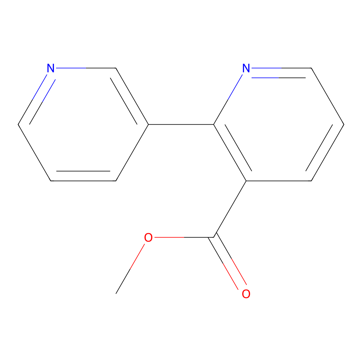 Methyl [2,3'-bipyridine]-3-carboxylate molecular structure, CAS 151476-99-2