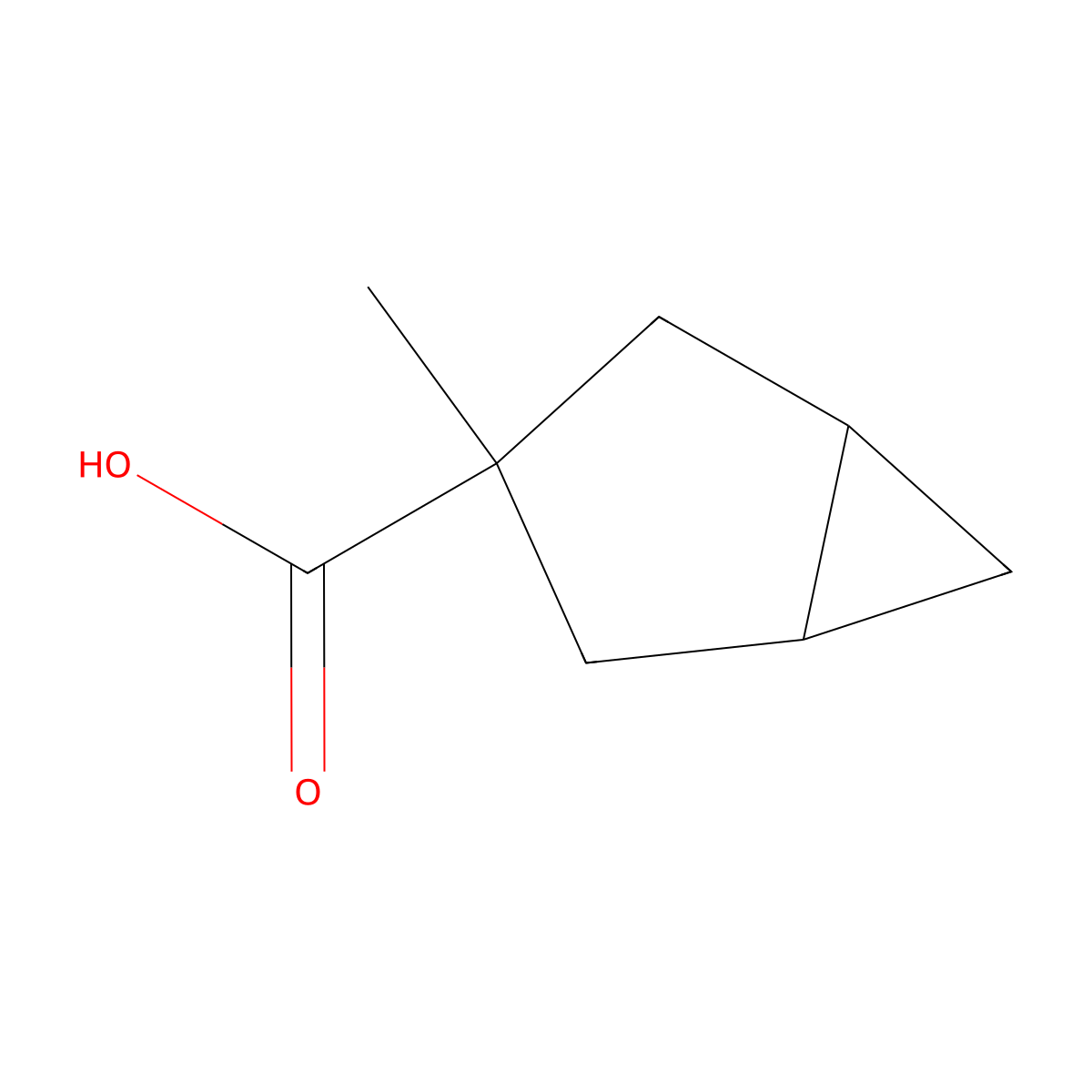 3-Methylbicyclo[3.1.0]hexane-3-carboxylic acid molecular structure, CAS 1514788-00-1