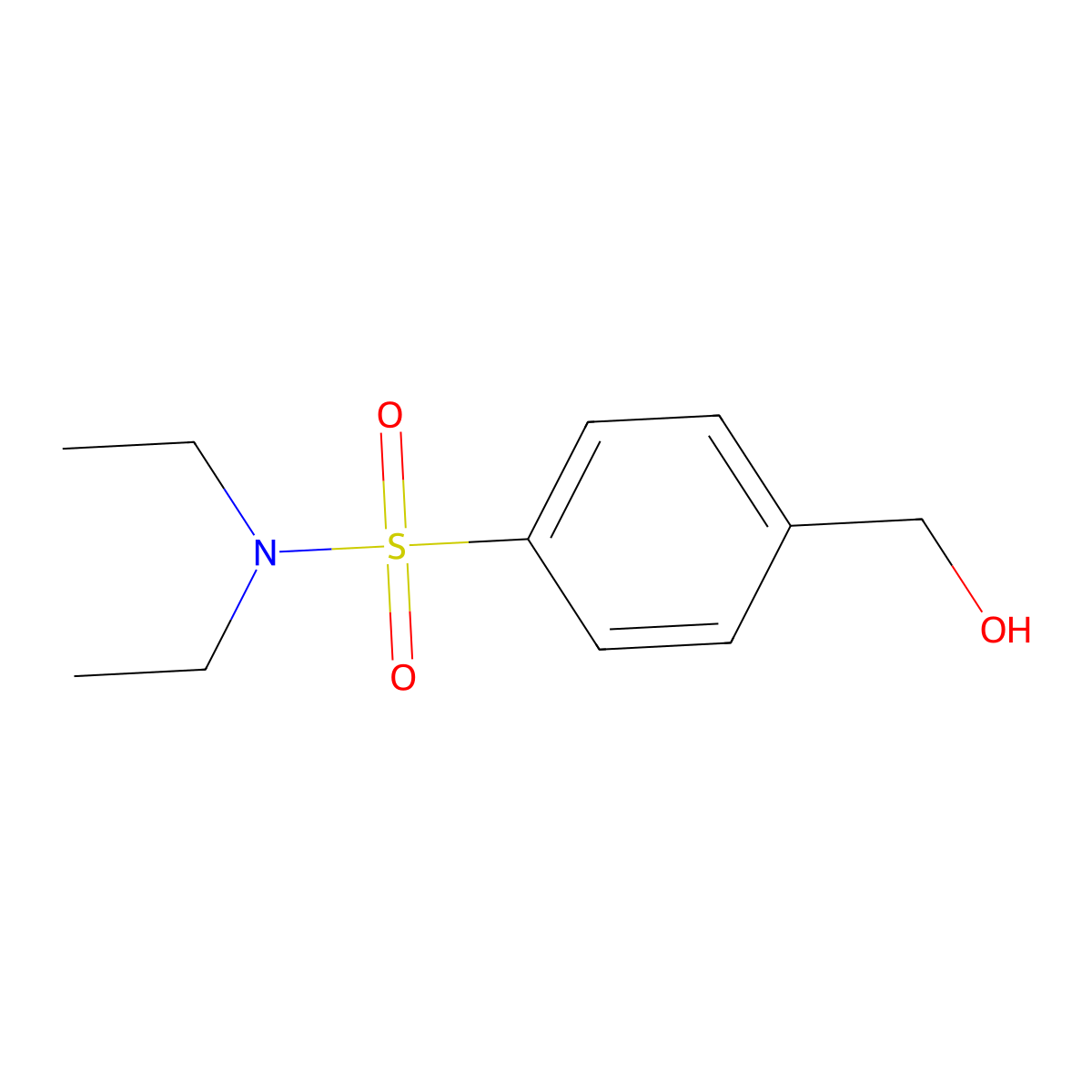 N,N-Diethyl-4-(hydroxymethyl)benzenesulfonamide molecular structure, CAS 15148-75-1