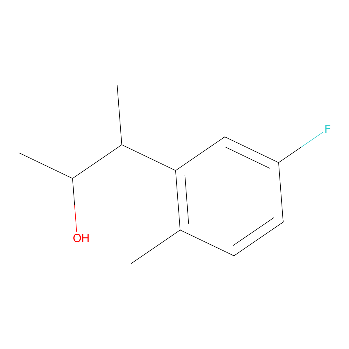 3-(5-Fluoro-2-methylphenyl)butan-2-OL molecular structure, CAS 1514819-97-6