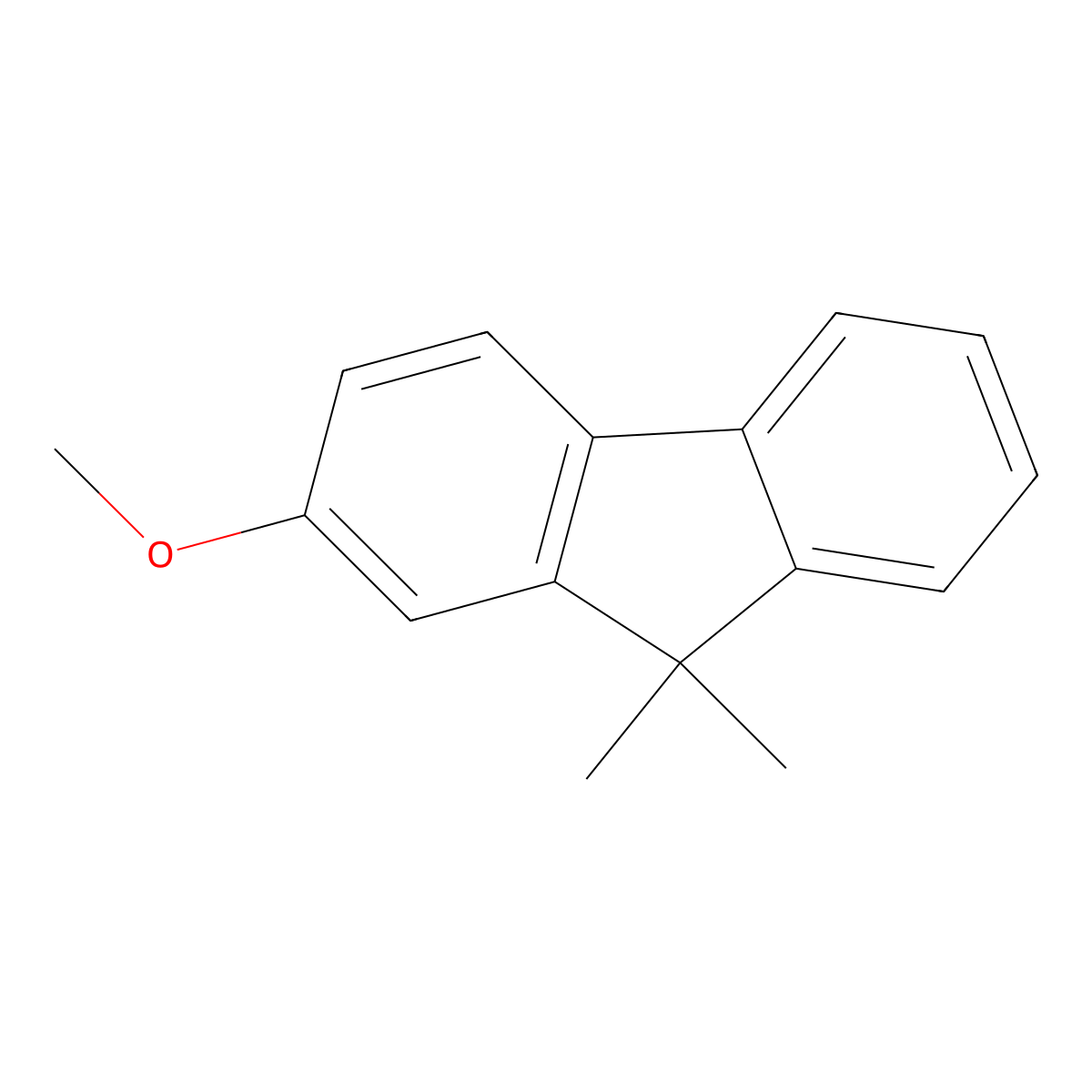 2-Methoxy-9,9-dimethyl-9H-fluorene molecular structure, CAS 1514864-84-6