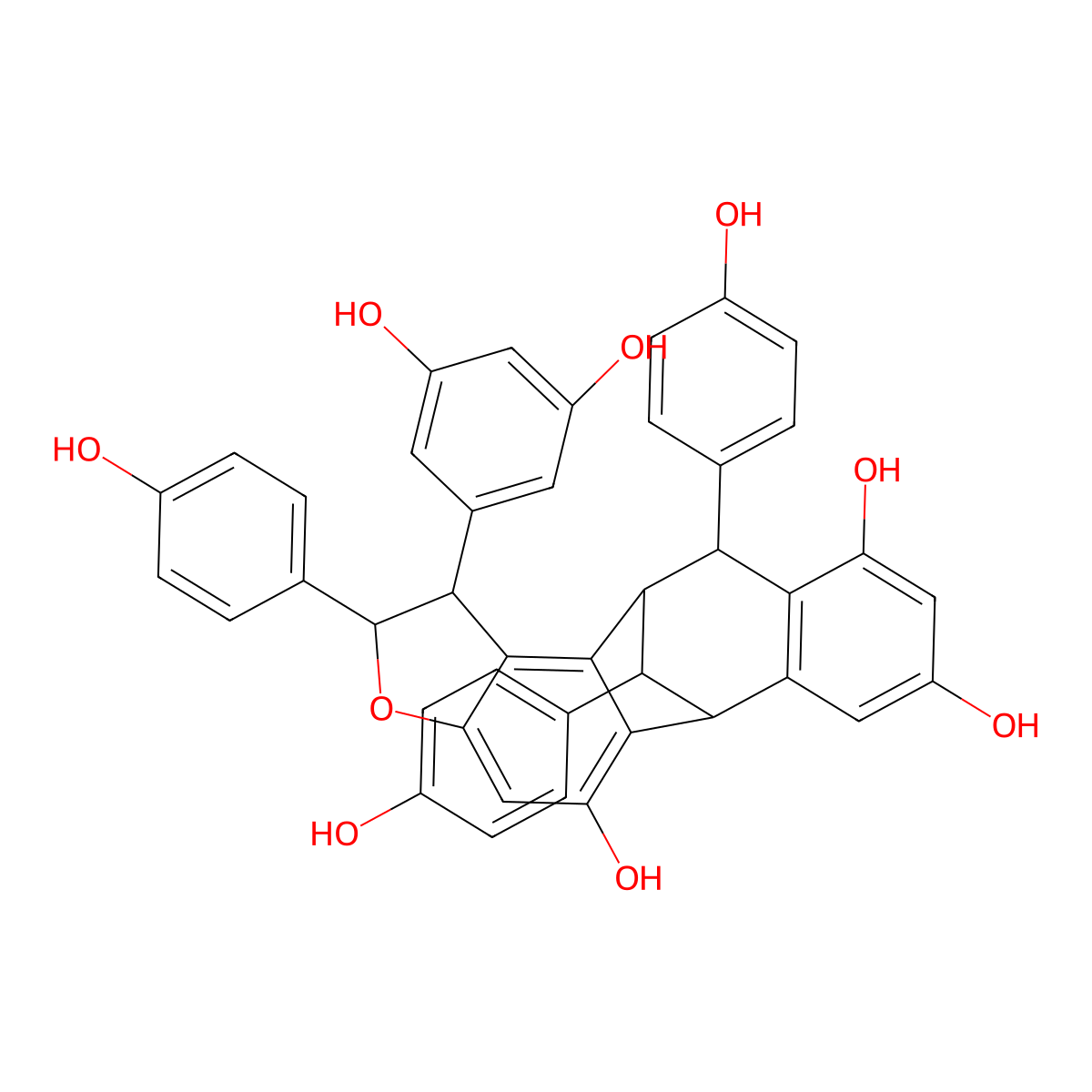 Ampelopsin G molecular structure, CAS 151487-09-1