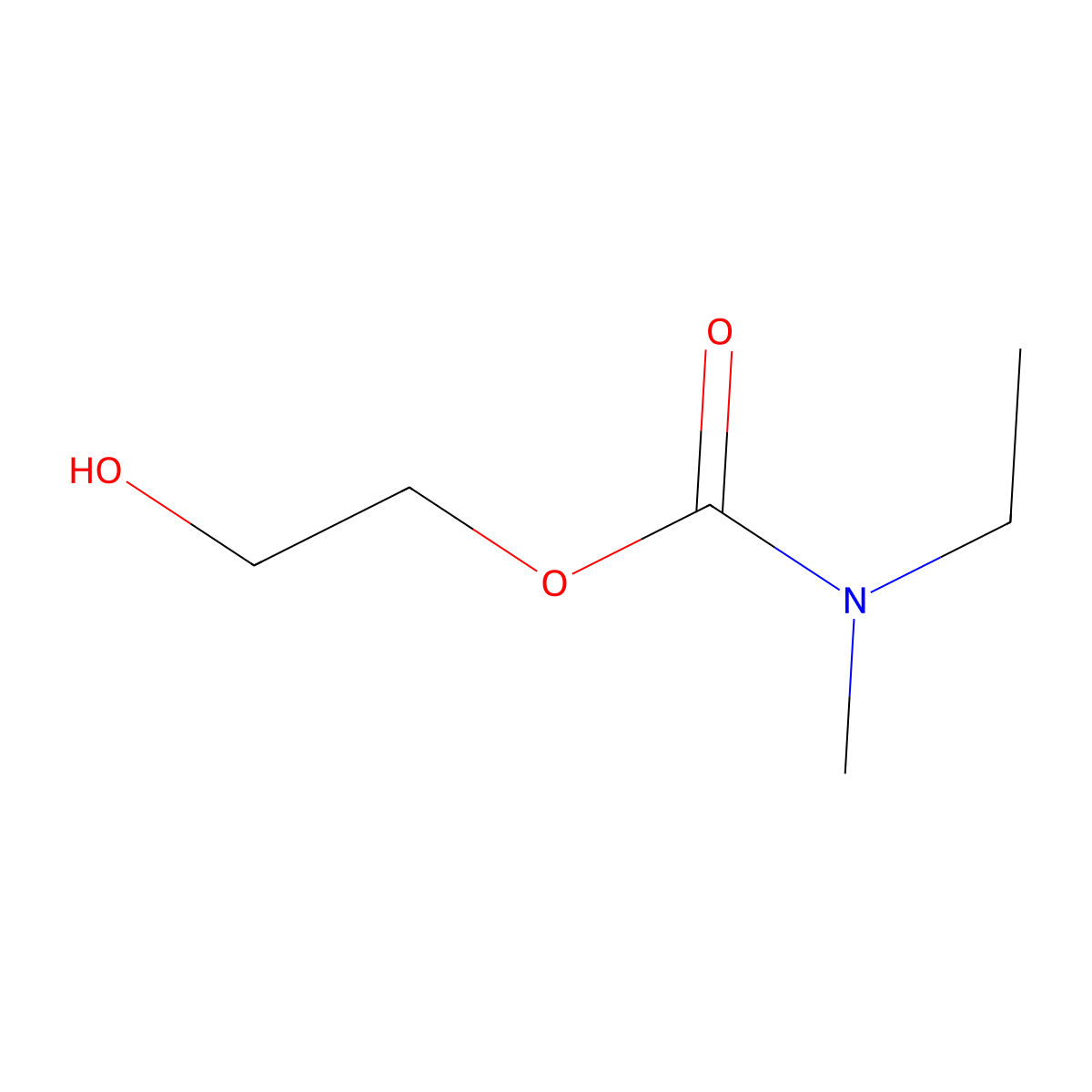 2-hydroxyethyl N-ethyl-N-methylcarbamate molecular structure, CAS 1514873-81-4