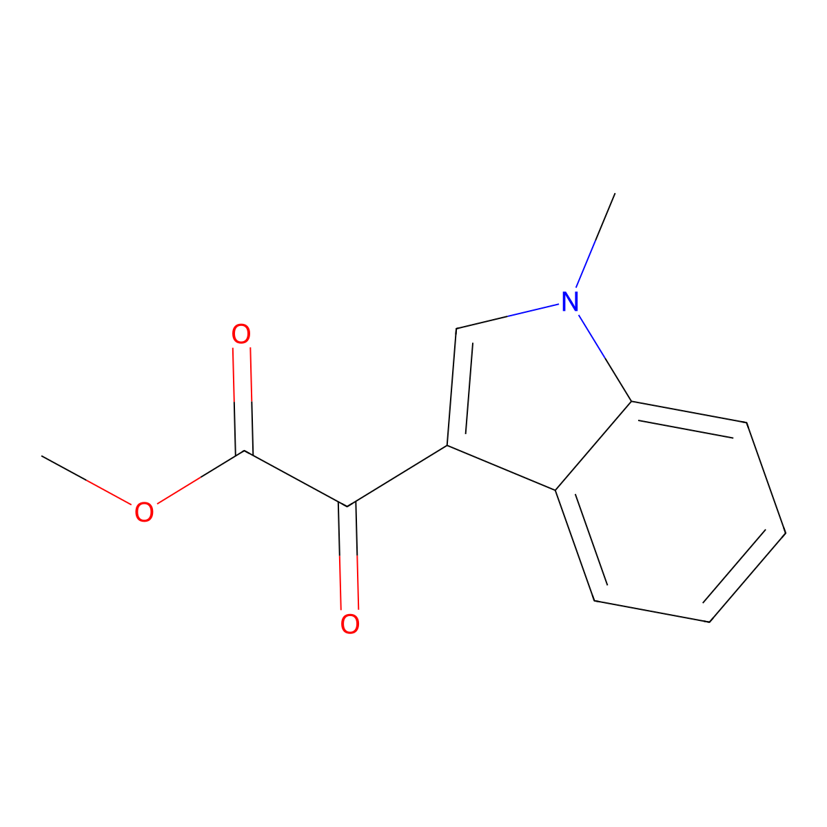 2-(1-Methyl-1H-indol-3-YL)-2-oxoacetic acid methyl ester molecular structure, CAS 151490-40-3