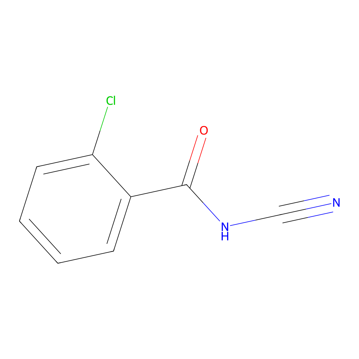 2-chloro-N-cyanobenzamide molecular structure, CAS 1514979-87-3