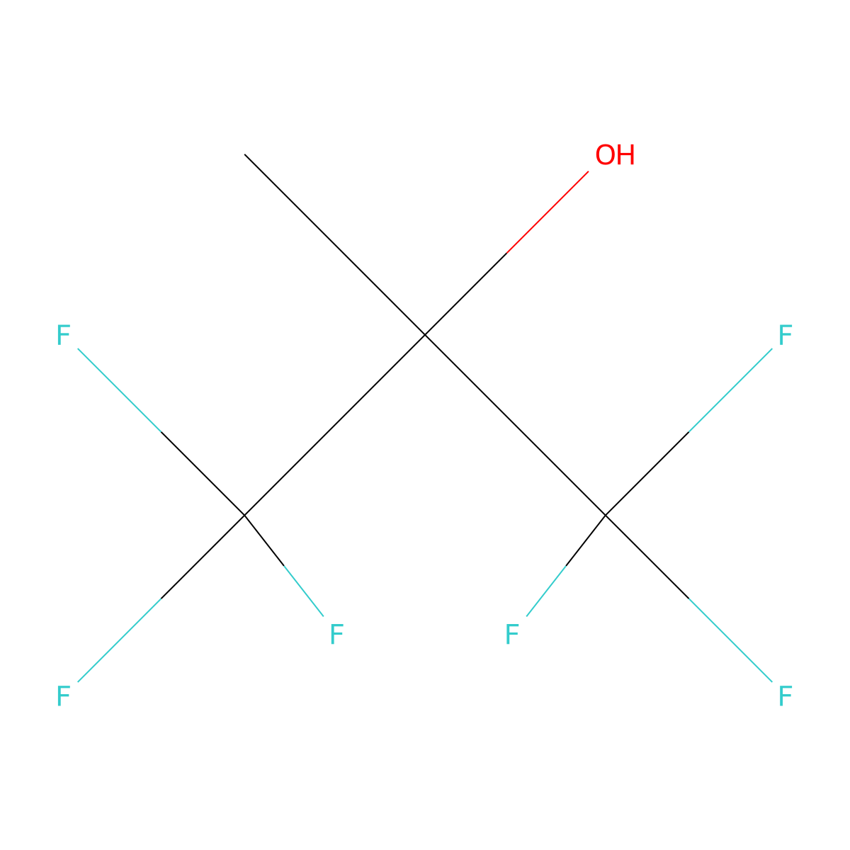 1,1,1,3,3,3-Hexafluoro-2-methylpropan-2-ol molecular structure, CAS 1515-14-6