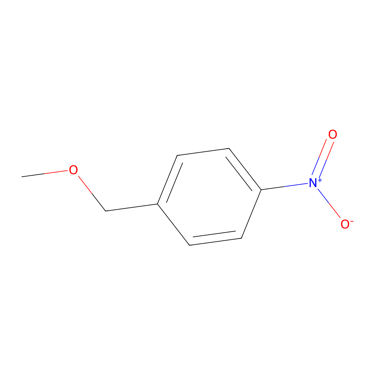 Methyl 4-nitrobenzyl ether molecular structure, CAS 1515-83-9