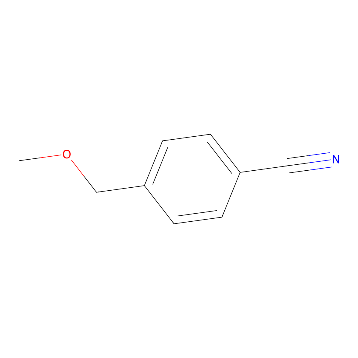 4-(Methoxymethyl)benzonitrile molecular structure, CAS 1515-85-1