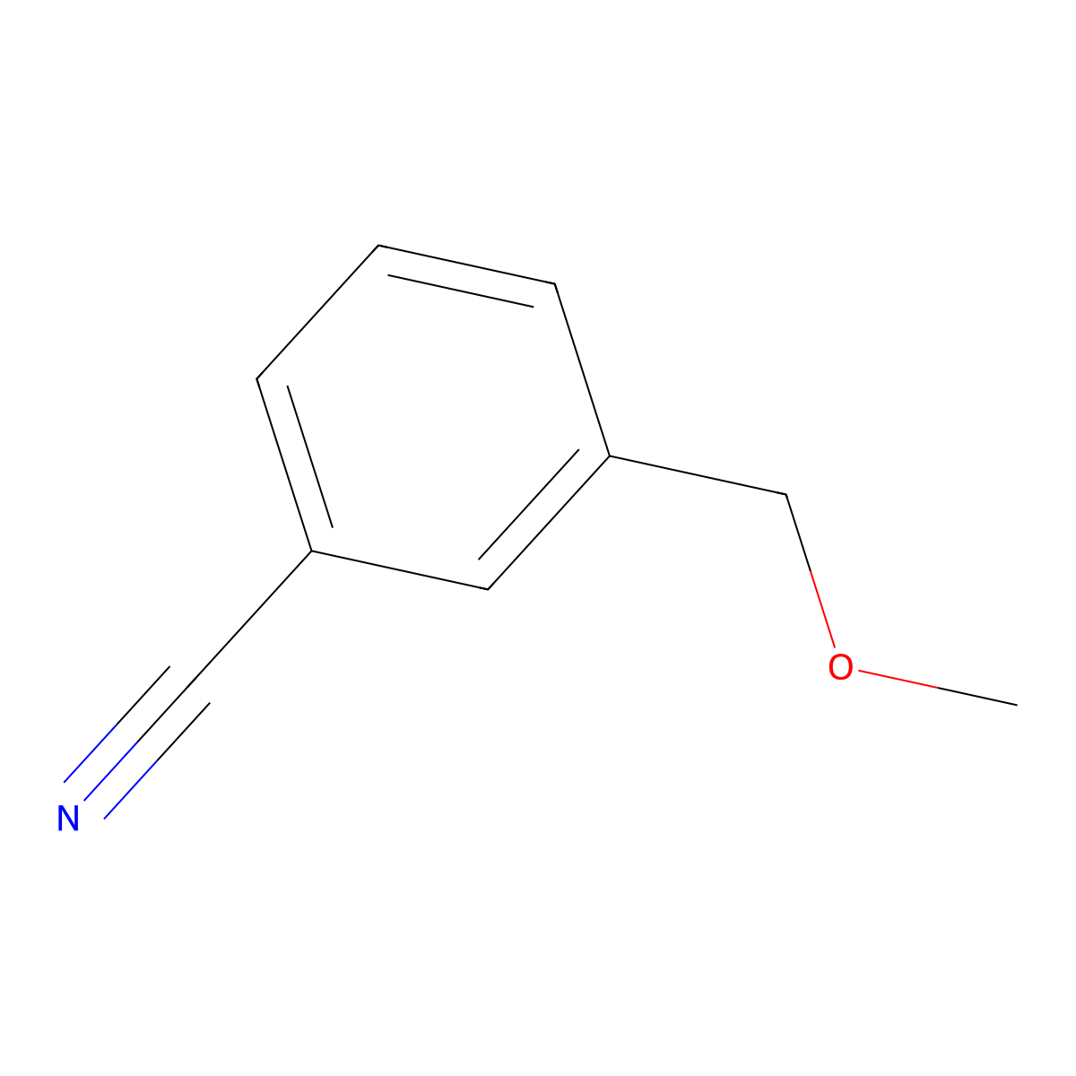 3-(Methoxymethyl)benzonitrile molecular structure, CAS 1515-86-2