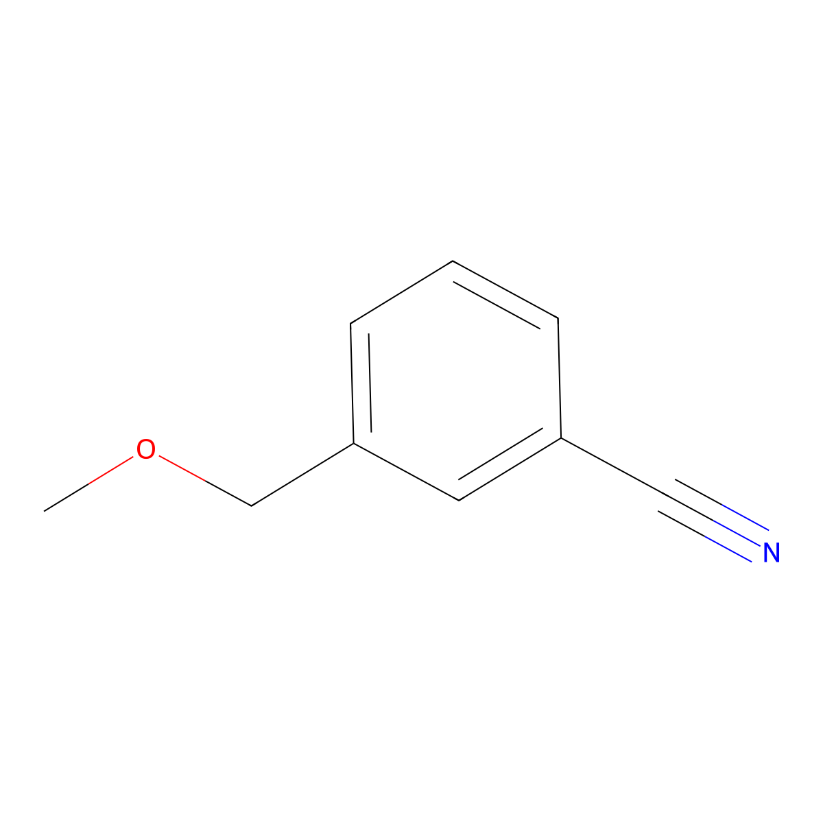 3-(Methoxymethyl)benzonitrile molecular structure, CAS 1515-86-2