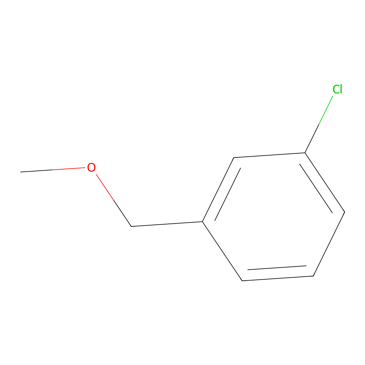1-Chloro-3-(methoxymethyl)benzene molecular structure, CAS 1515-91-9