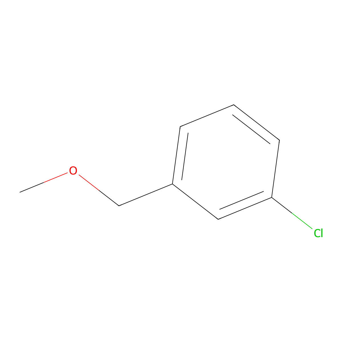 1-Chloro-3-(methoxymethyl)benzene molecular structure, CAS 1515-91-9