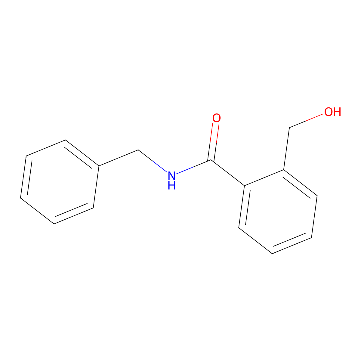 N-benzyl-2-(hydroxymethyl)benzamide molecular structure, CAS 15150-24-0